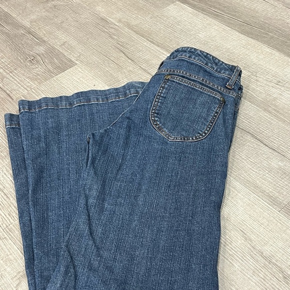 Free People vintage Dark Blue Flare Jeans low rise - Picture 4 of 5